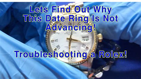 rolex dial stuck|rolex troubleshooting.